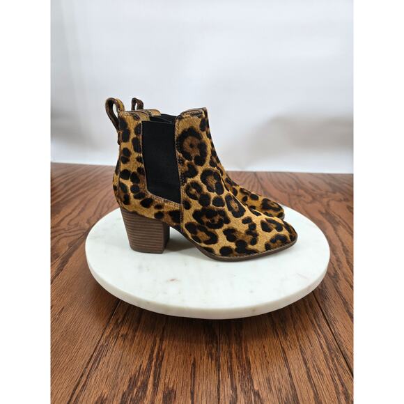 Madewell The Regan Boot In Leopard Calf Hair